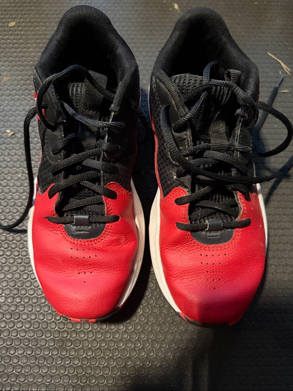 Under Armour Kids Black and Red Athletic Sneakers basketball sneakers